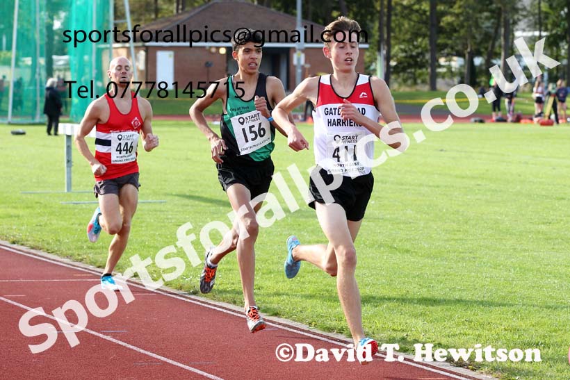 3000 metres, NECAA Open Meeting, Morpeth, Sunday, September 27th. David T. Hewitson/Sports for All Pics